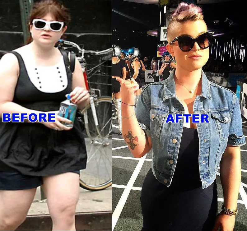 Kelly Osbourne Before and After Weight Loss